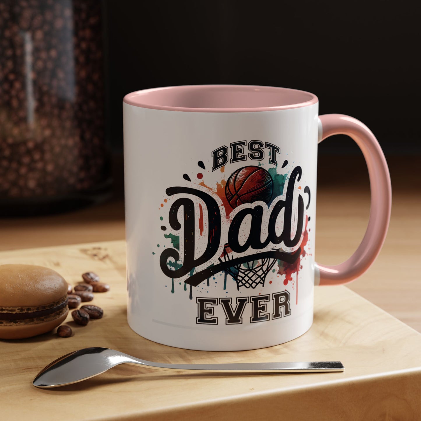 Father's Day Mug - Best Dad Ever Basketball
