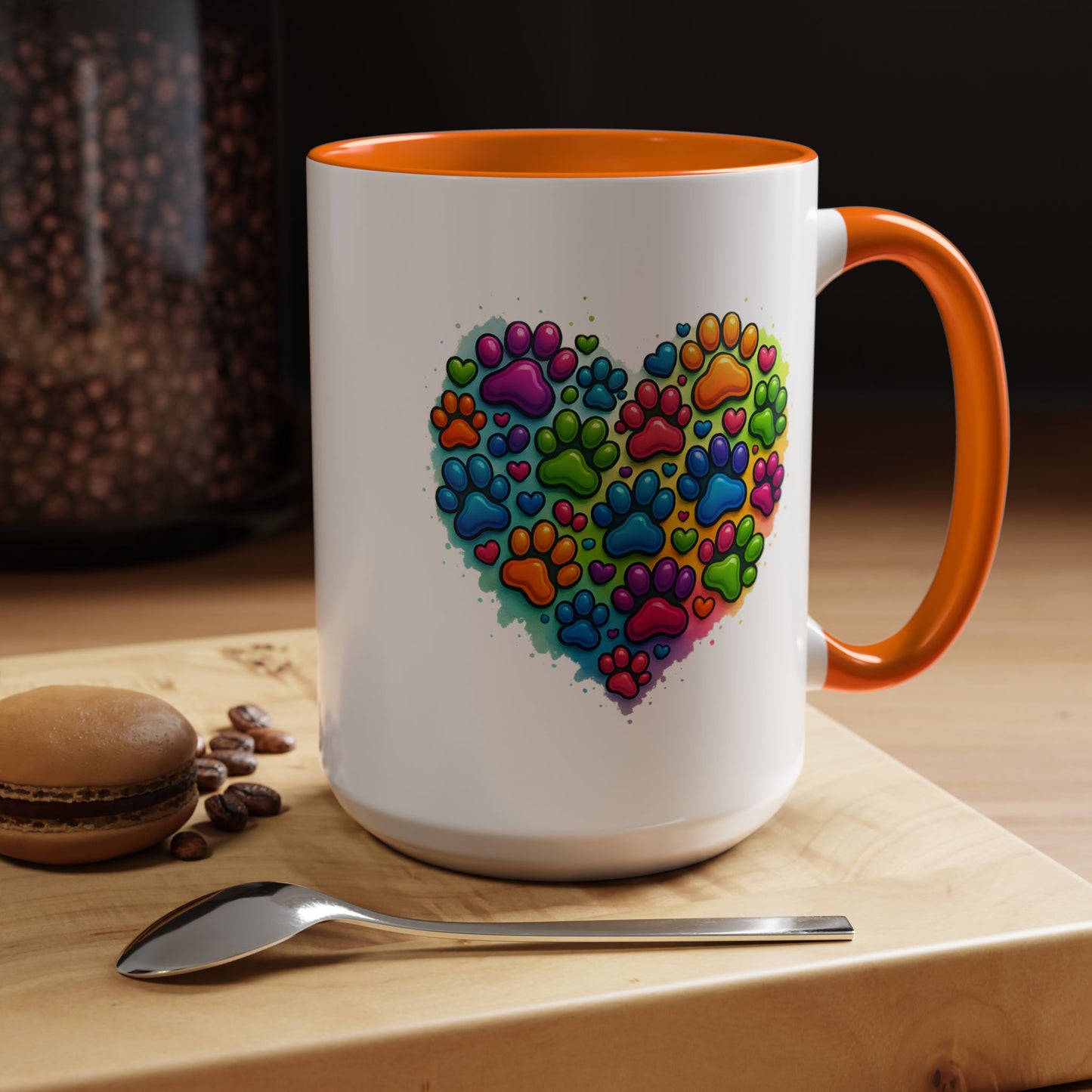 Animal Mug - Dog Paws Heart