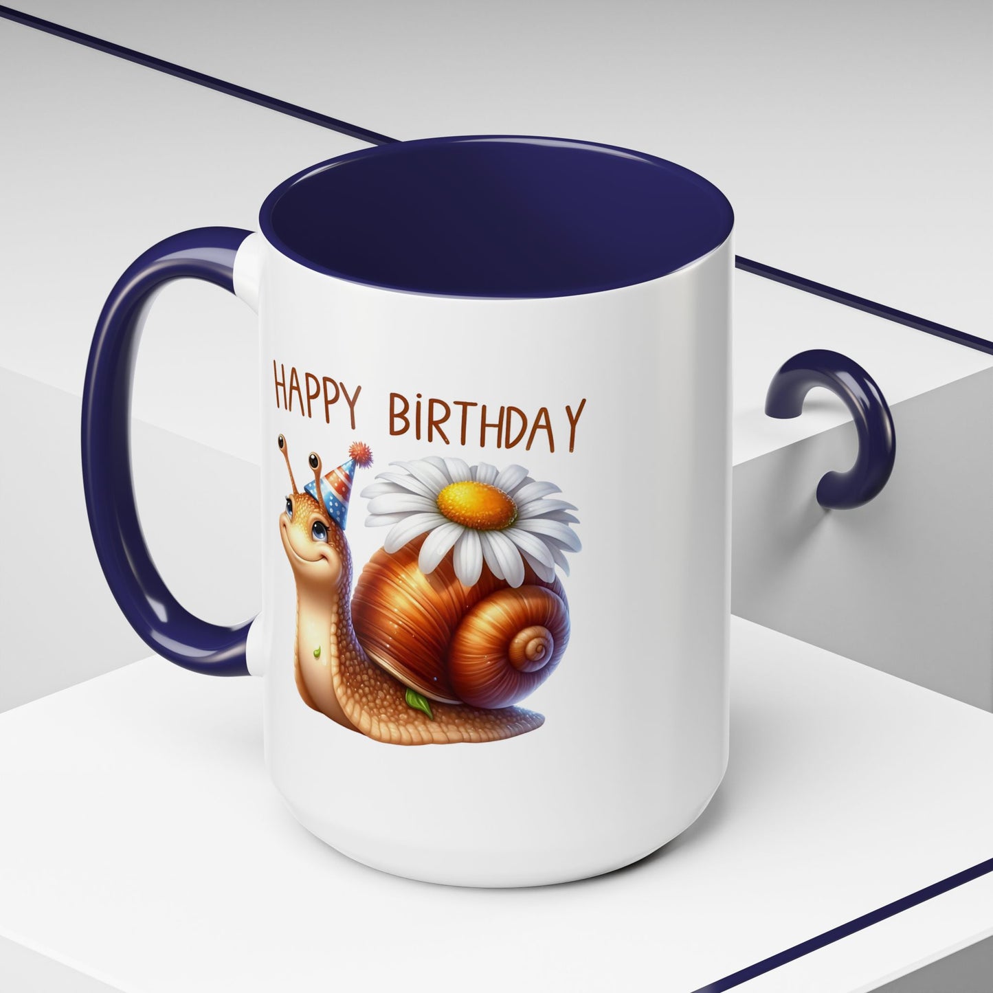 Birthday Mug - Snail Flower