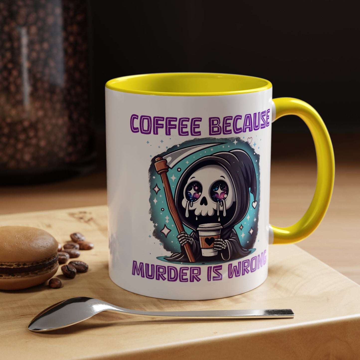 Humor Mug - Coffee Because Murder is Wrong