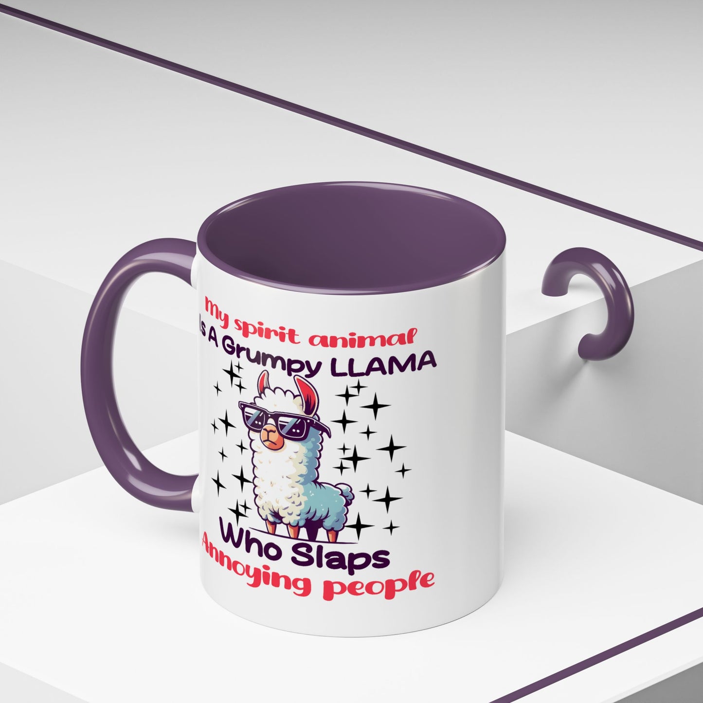 Humor Mug - My Spirit Animal is a Grumpy Llama