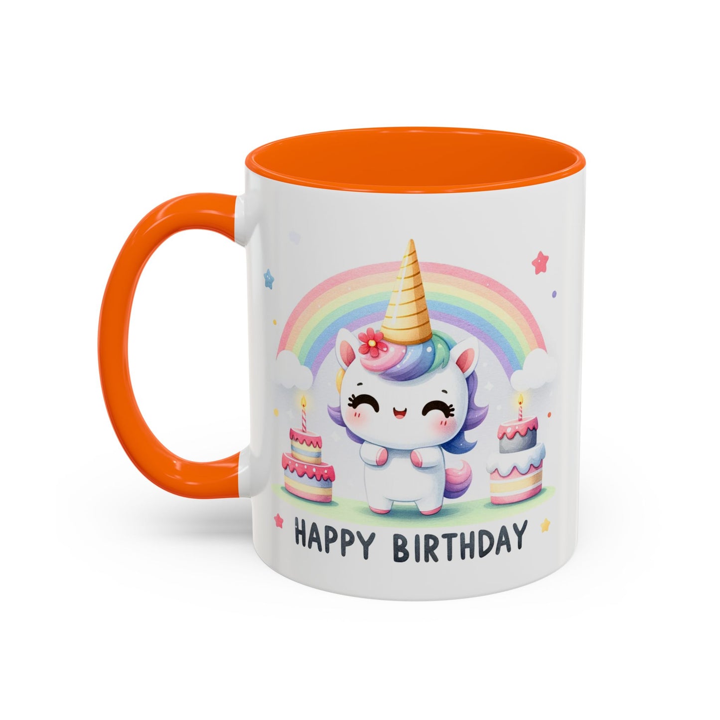 Birthday Mug -  Unicorn With Cakes