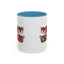 Christmas Mug - Merry Christmas Red & Green Text Hats Candy Canes