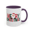 Christmas Mug - Merry Christmas Green & Red Text Santa