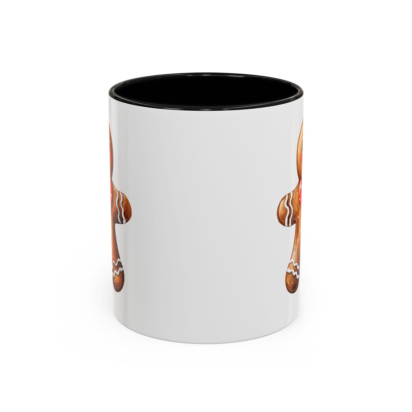 Christmas Mug - Gingerbread Man Red Bow