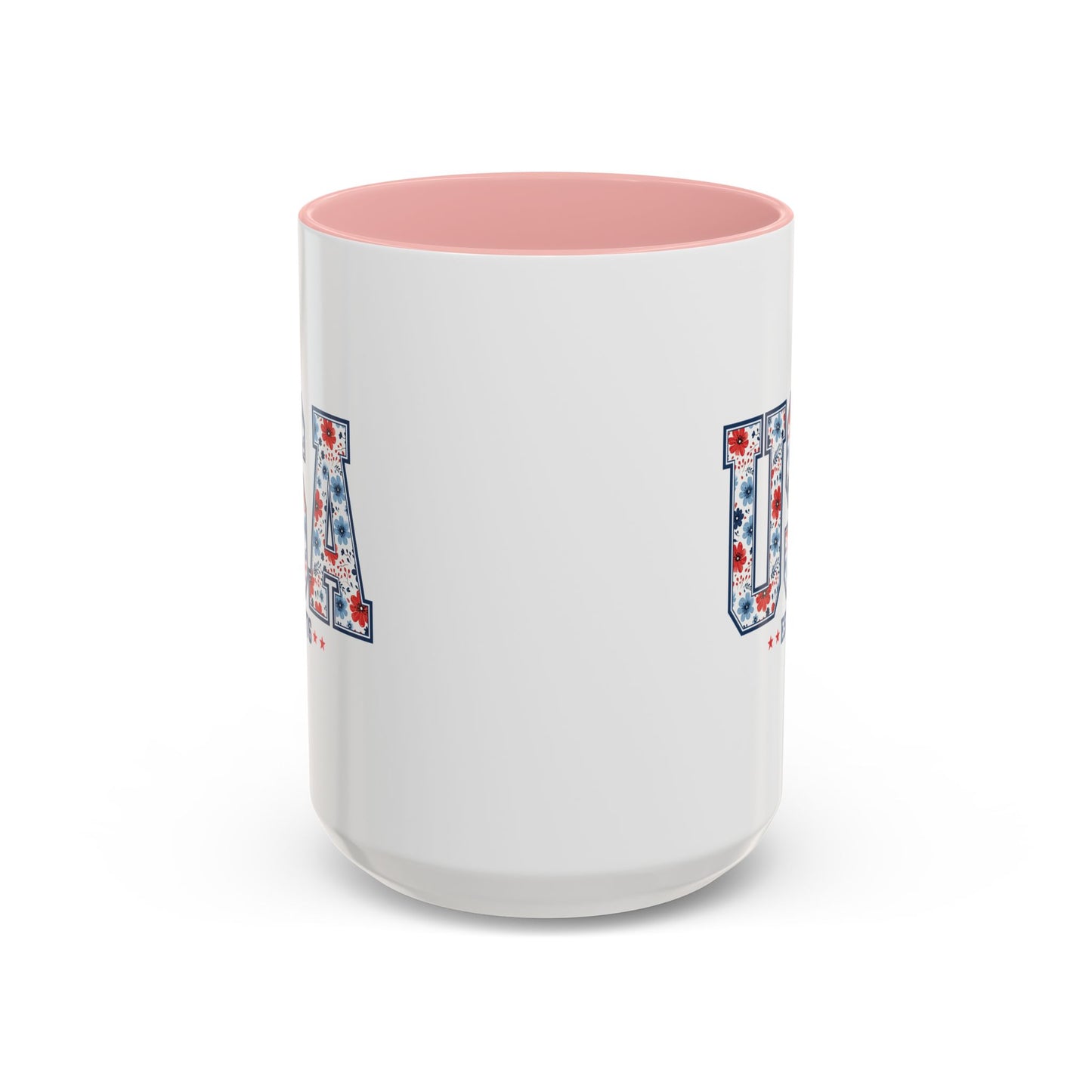 4th of July Mug - USA EST 1776 Floral