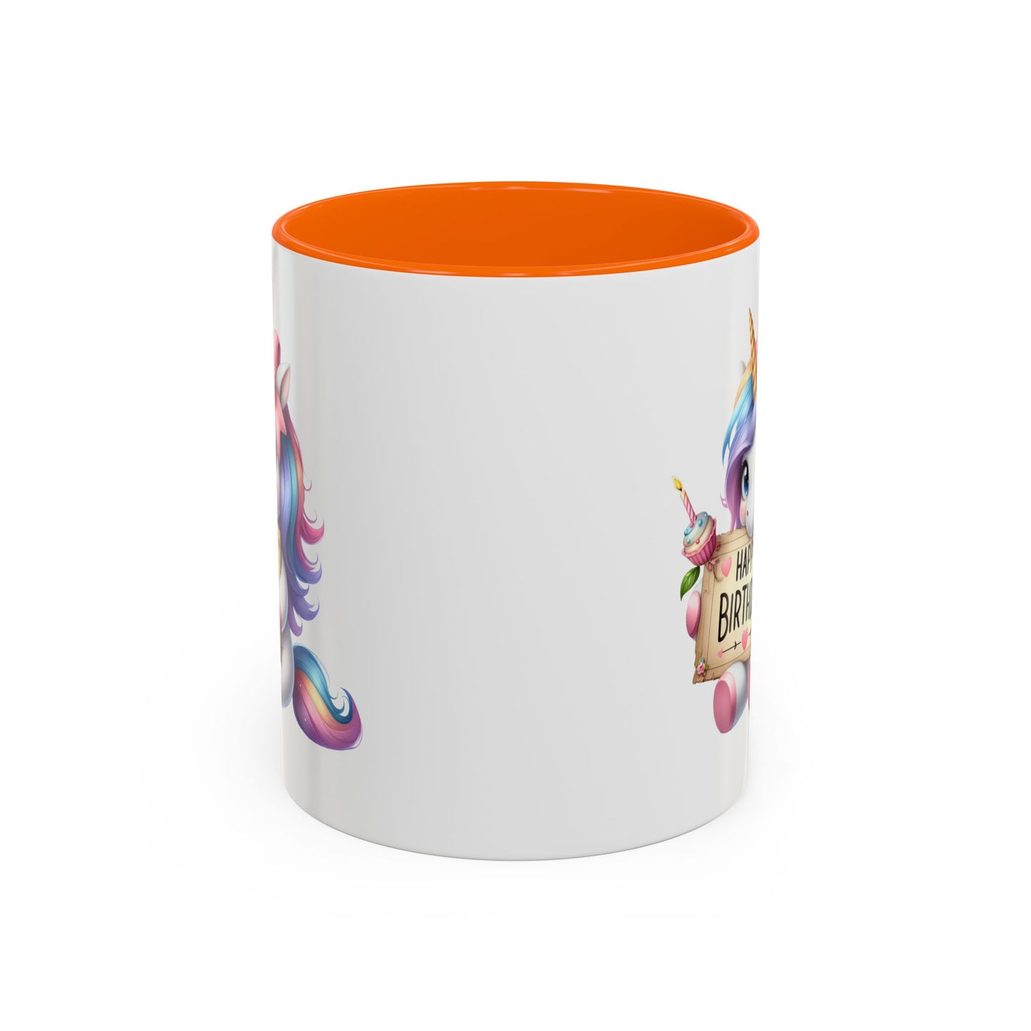 Birthday Mug - Girl Unicorn Happy Birthday Sign