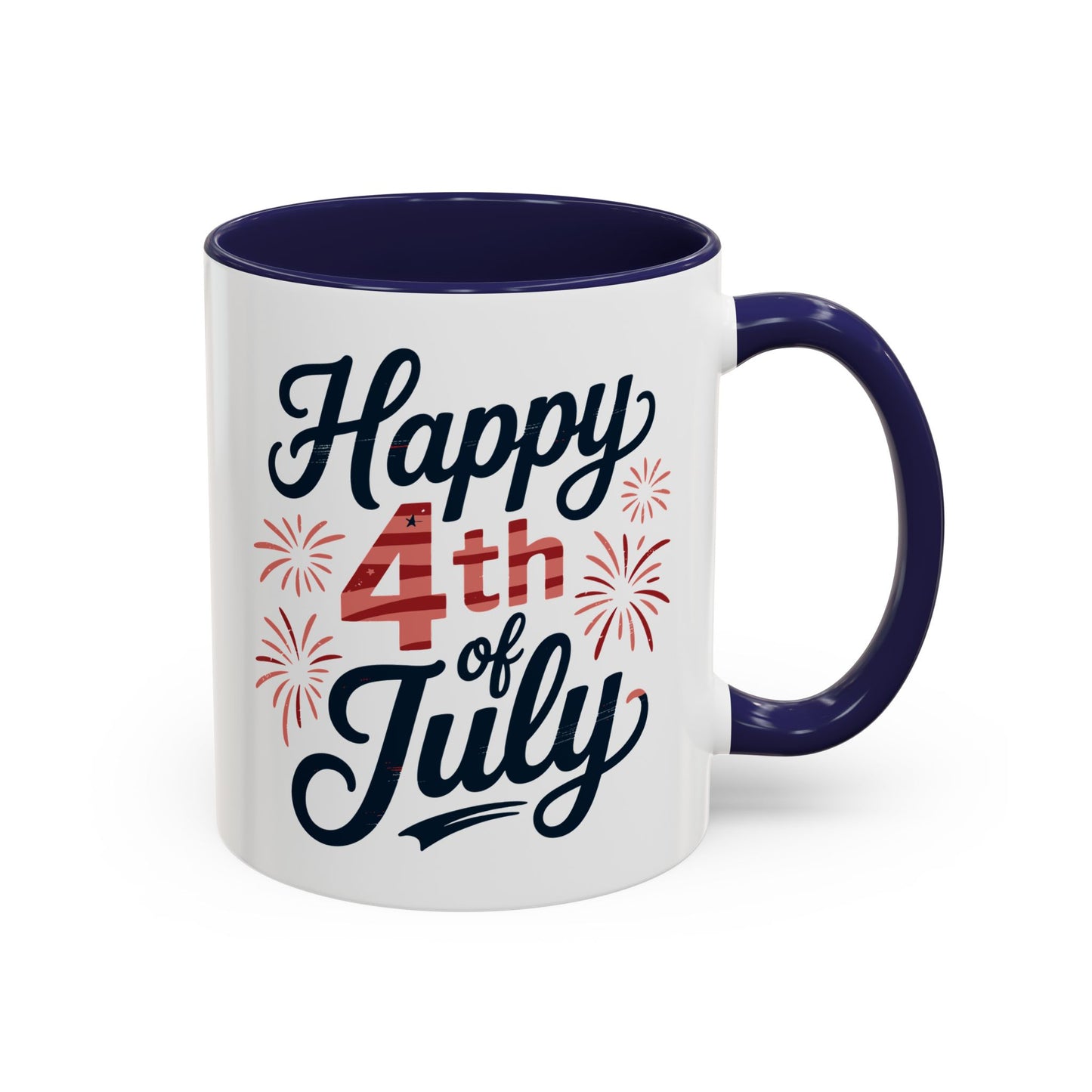 4th of July Mug - Happy 4th of July Fireworks