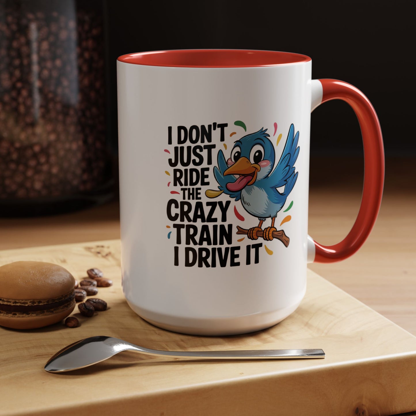 Humor Mug - I Don't Just Ride on the Crazy Train