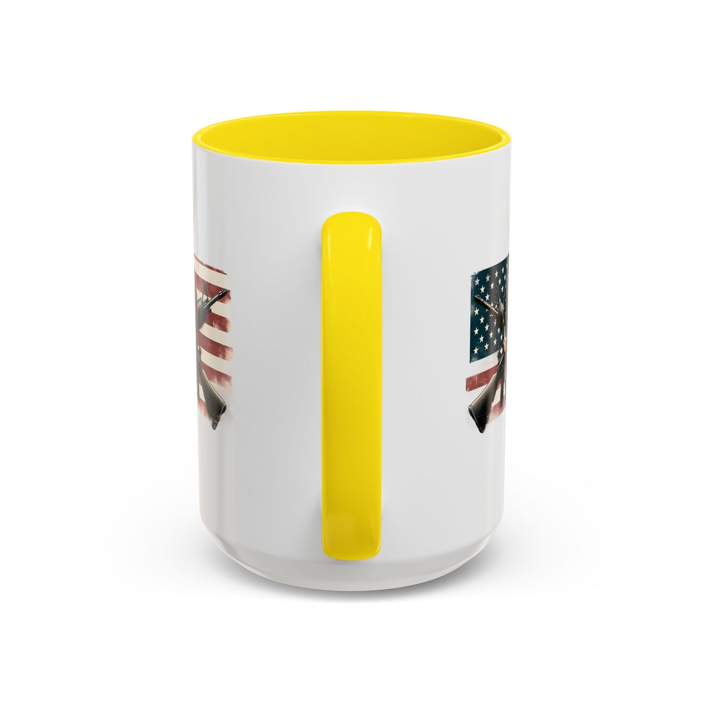 4th of July Mug - Skull Guns Flag