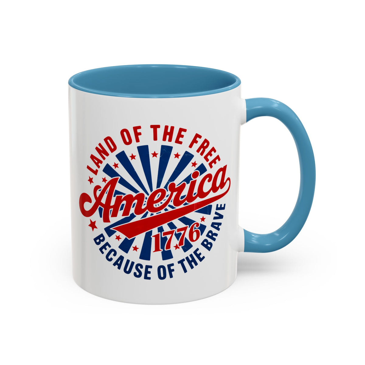 4th of July Mug - America 1776 Land of the Free