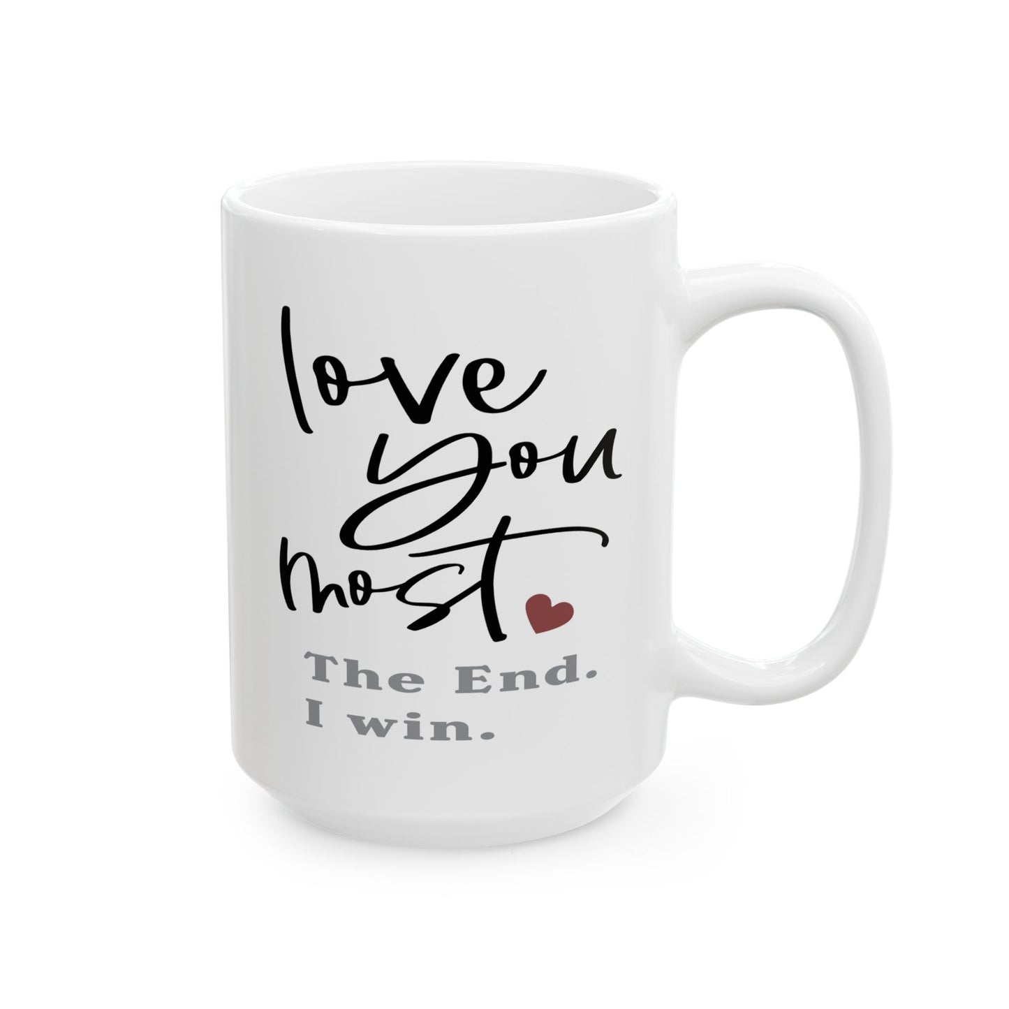 Anniversary Mug - Love You Most The End I Win