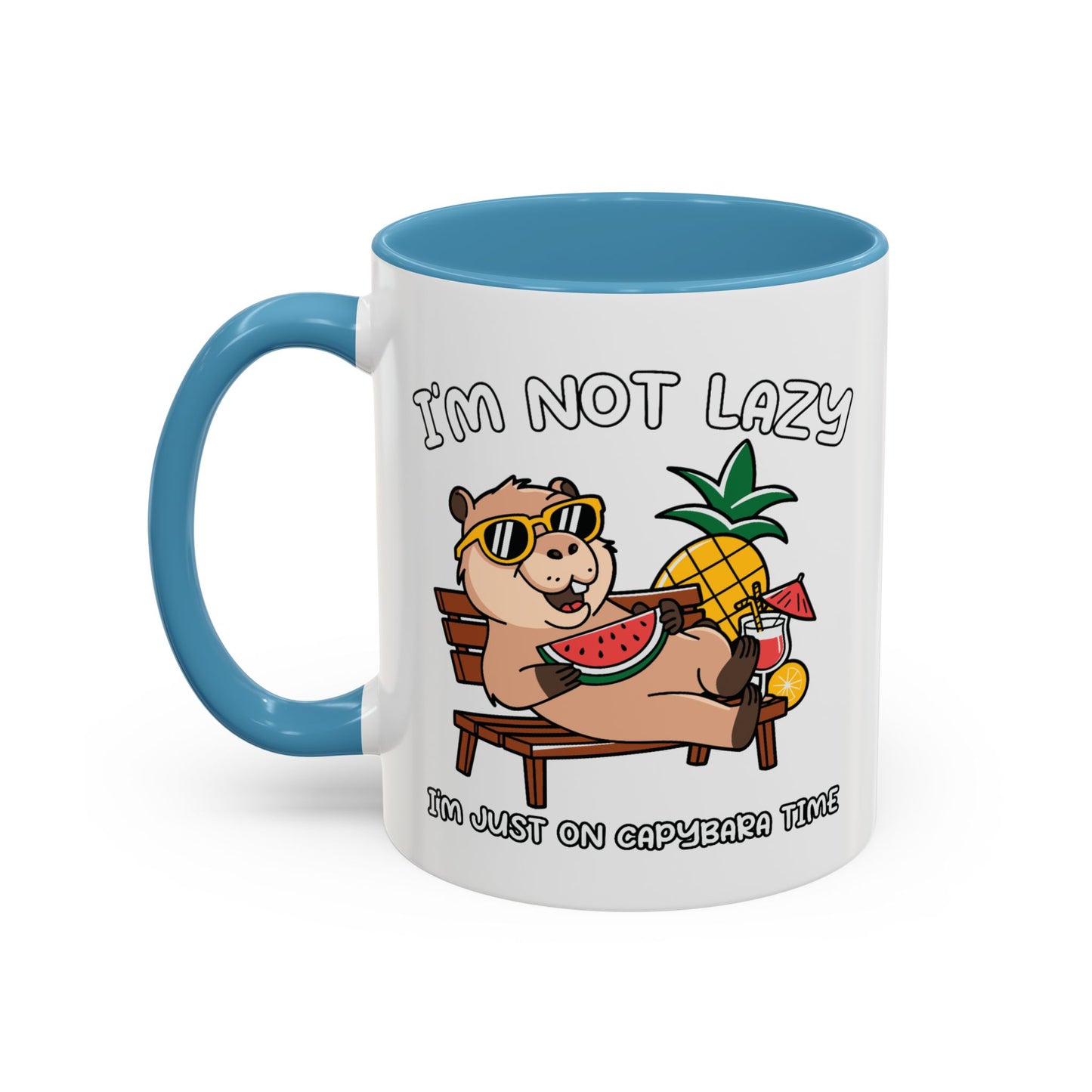 Humor Mug - I'm Not Lazy Capybara