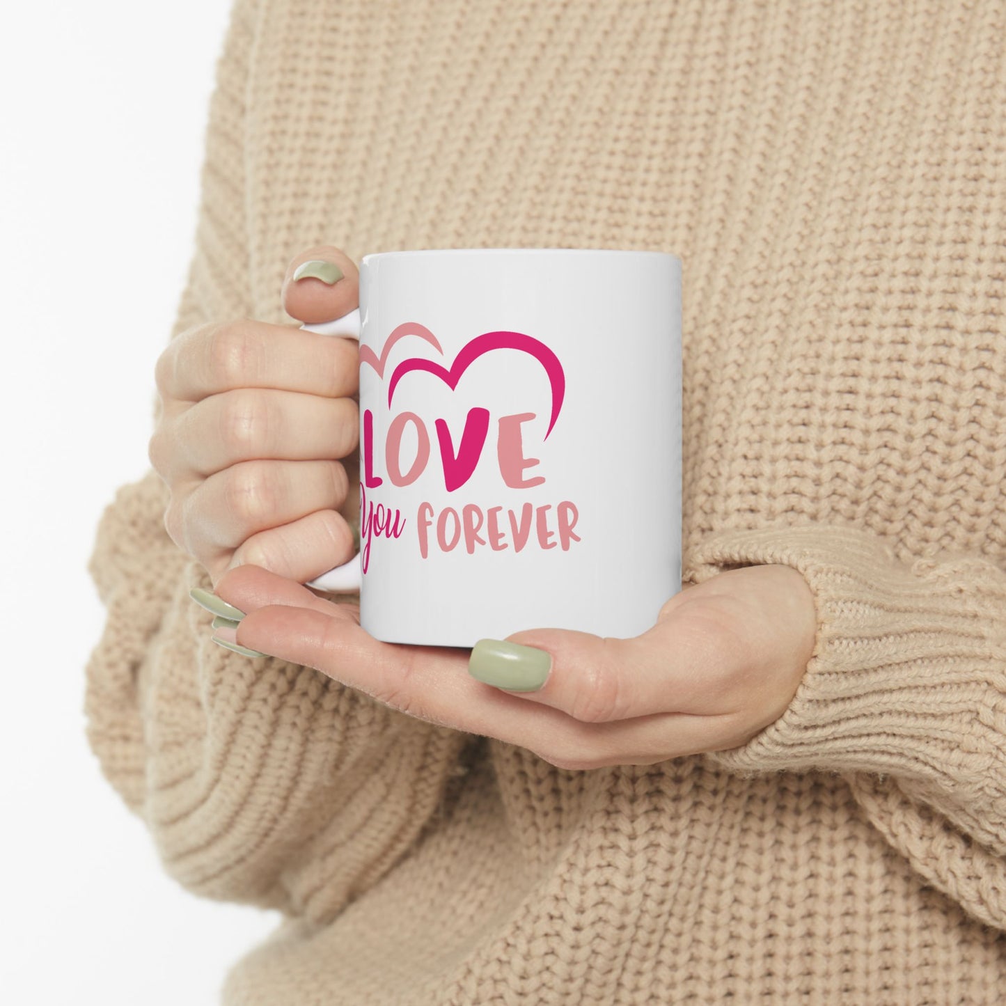 Anniversary Mug - Love You Forever Hearts