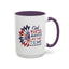 4th of July Mug - God Bless America Sunflower