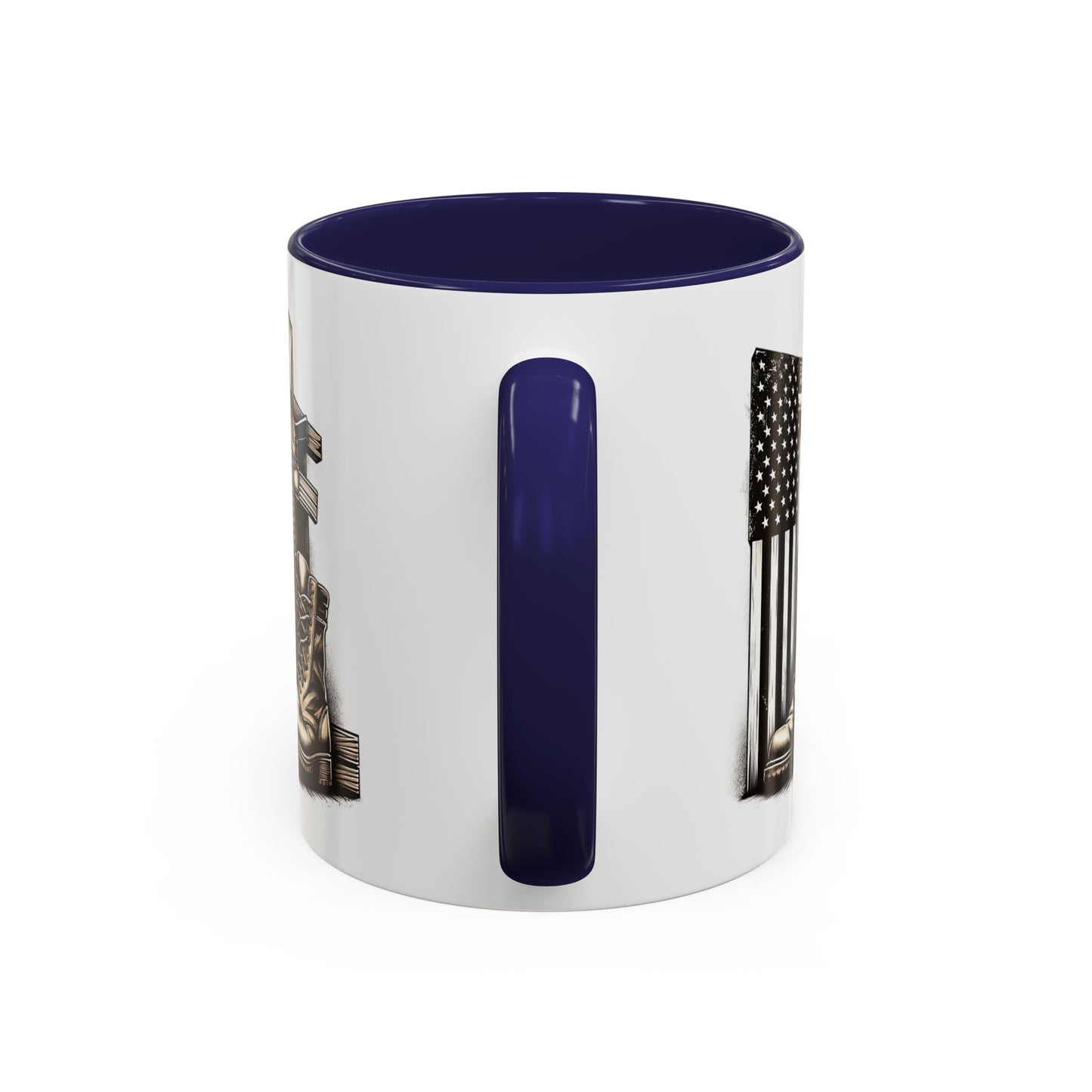 4th of July Mug - Fallen Soldier Boots Flag