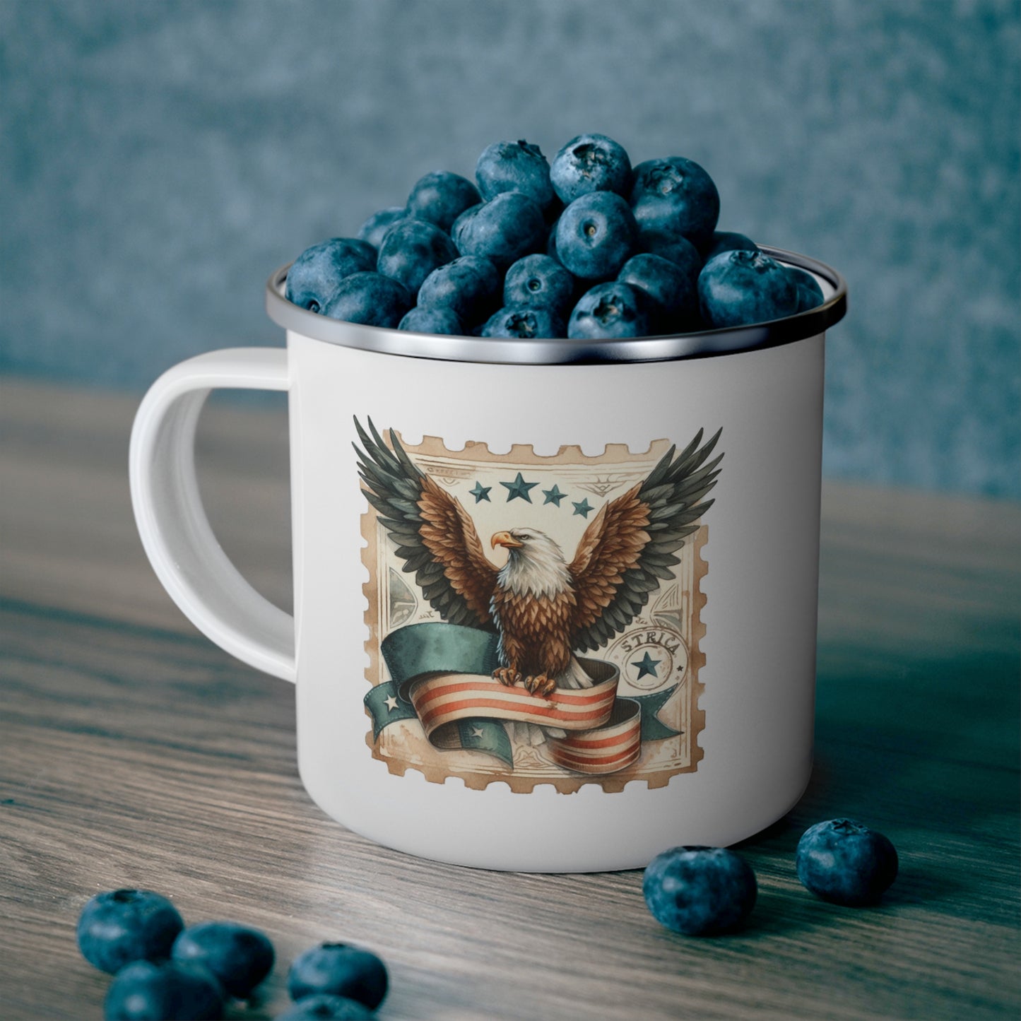 4th of July Mug - Bald Eagle Stamp
