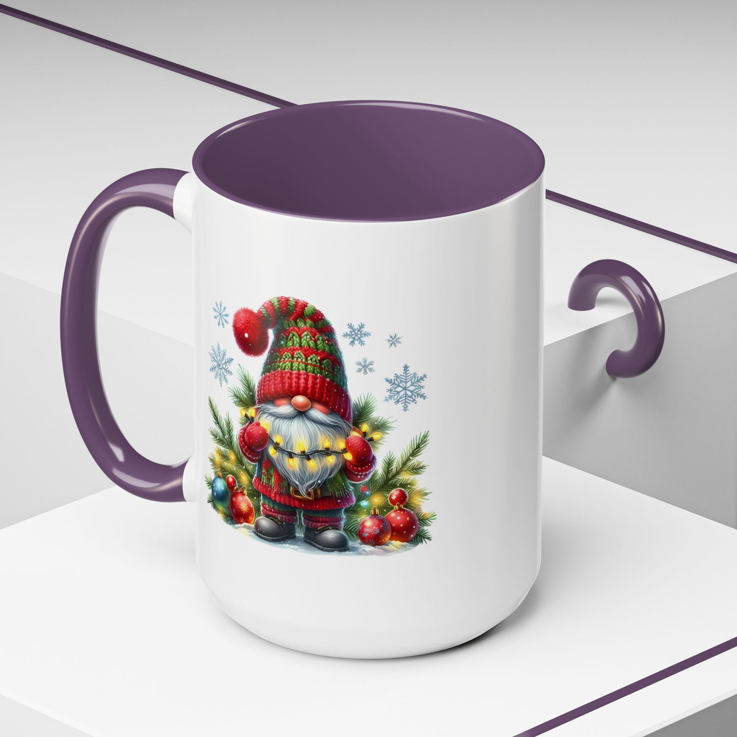 Christmas Mug - Gnome with Christmas Lights