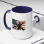 4th of July Mug - Skull Guns Flag