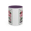 Christmas Mug - Merry Christmas Red Green & Black Text Trees Presents