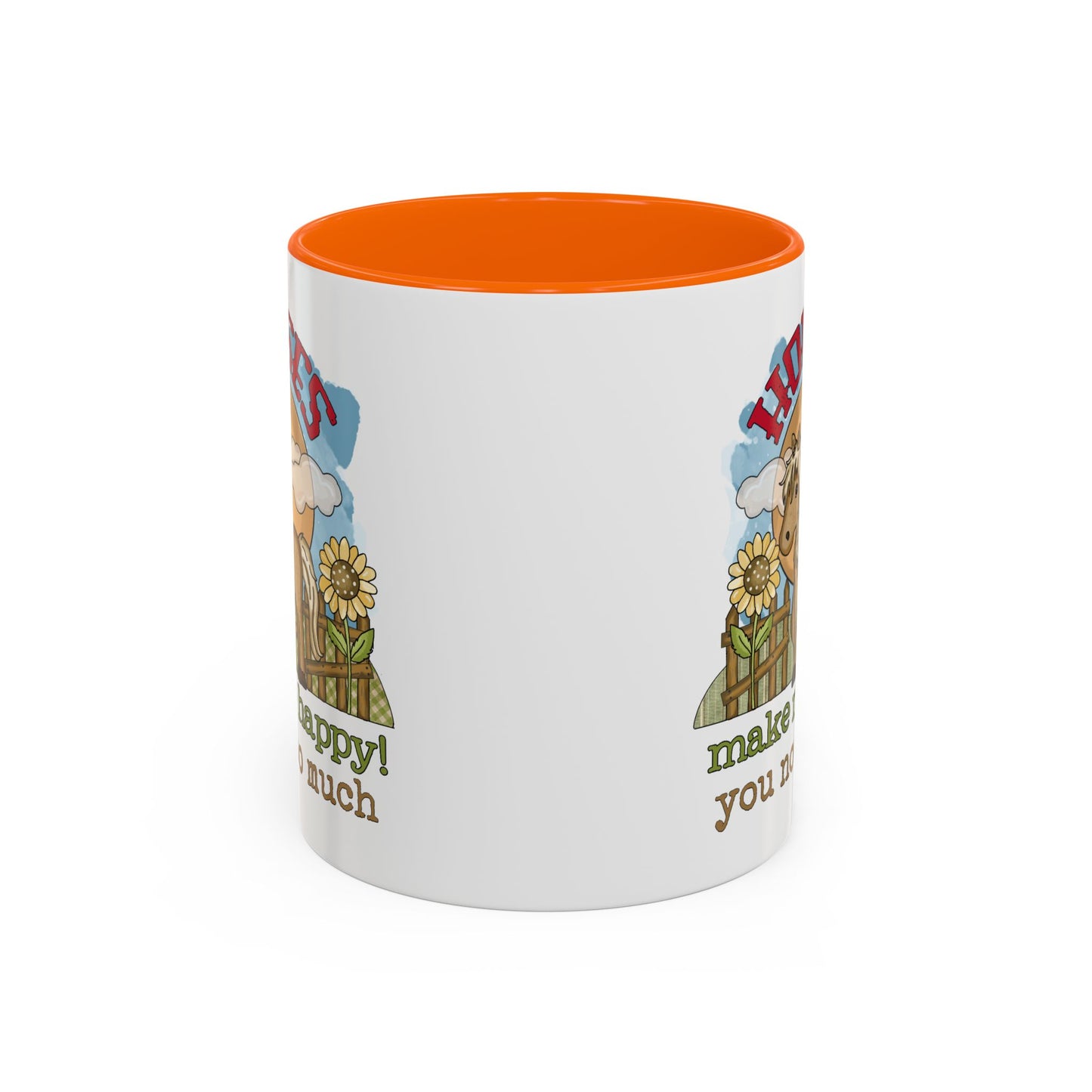 Humor Mug - Horses Make Me Happy