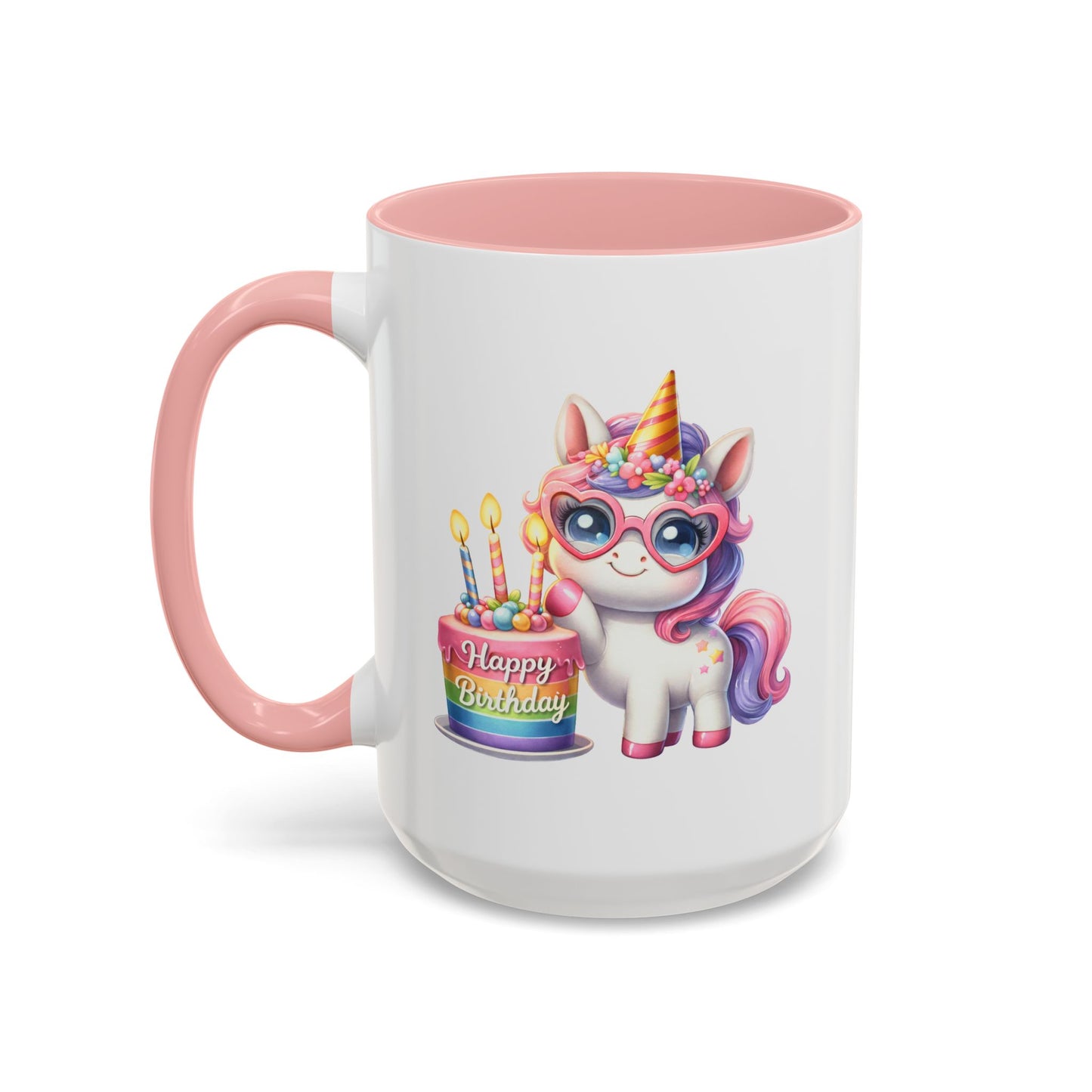 Birthday Mug - Unicorn Candles