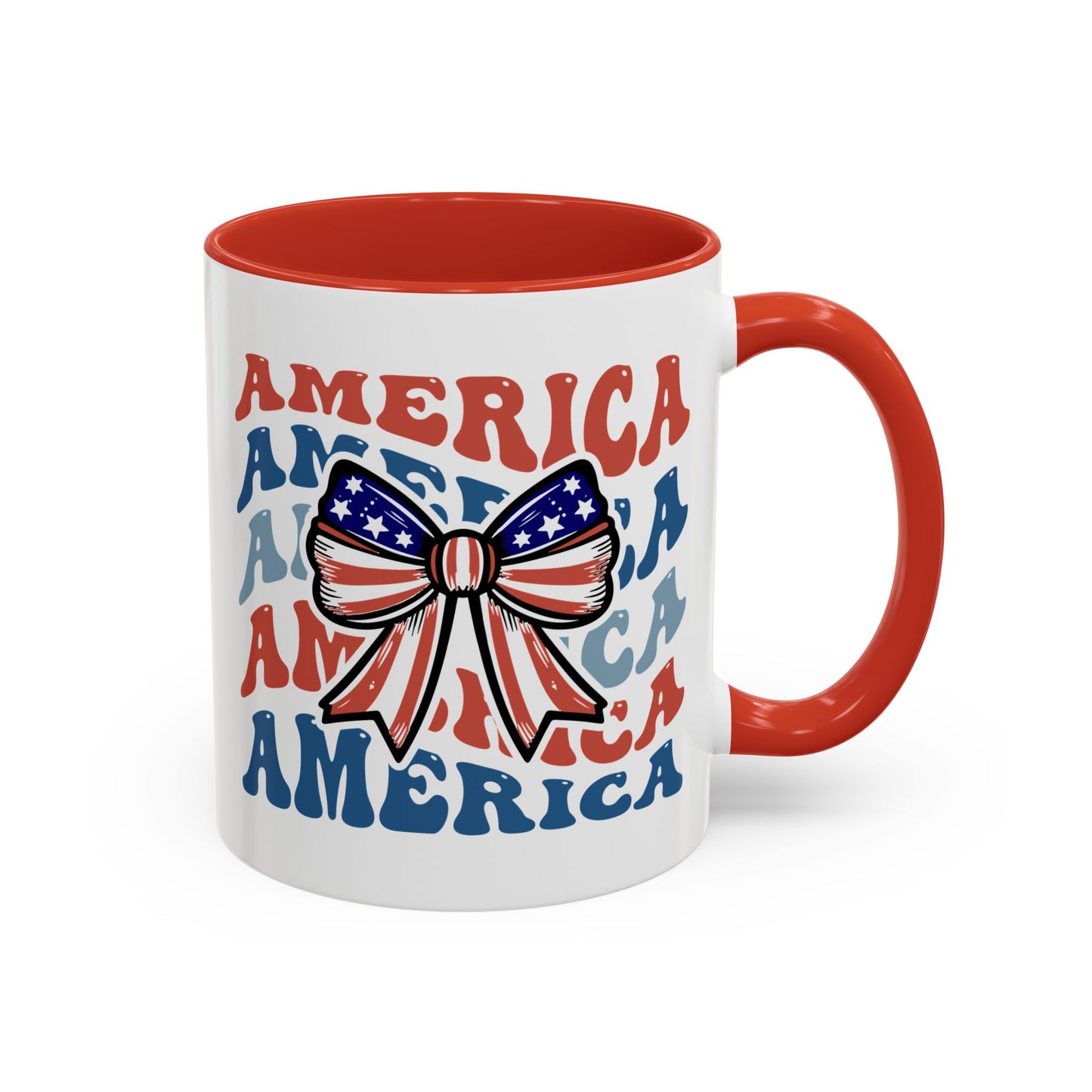 4th of July Mug - America Bow