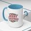 Christmas Mug - Merry Christmas Maroon Text Ornament Decorations