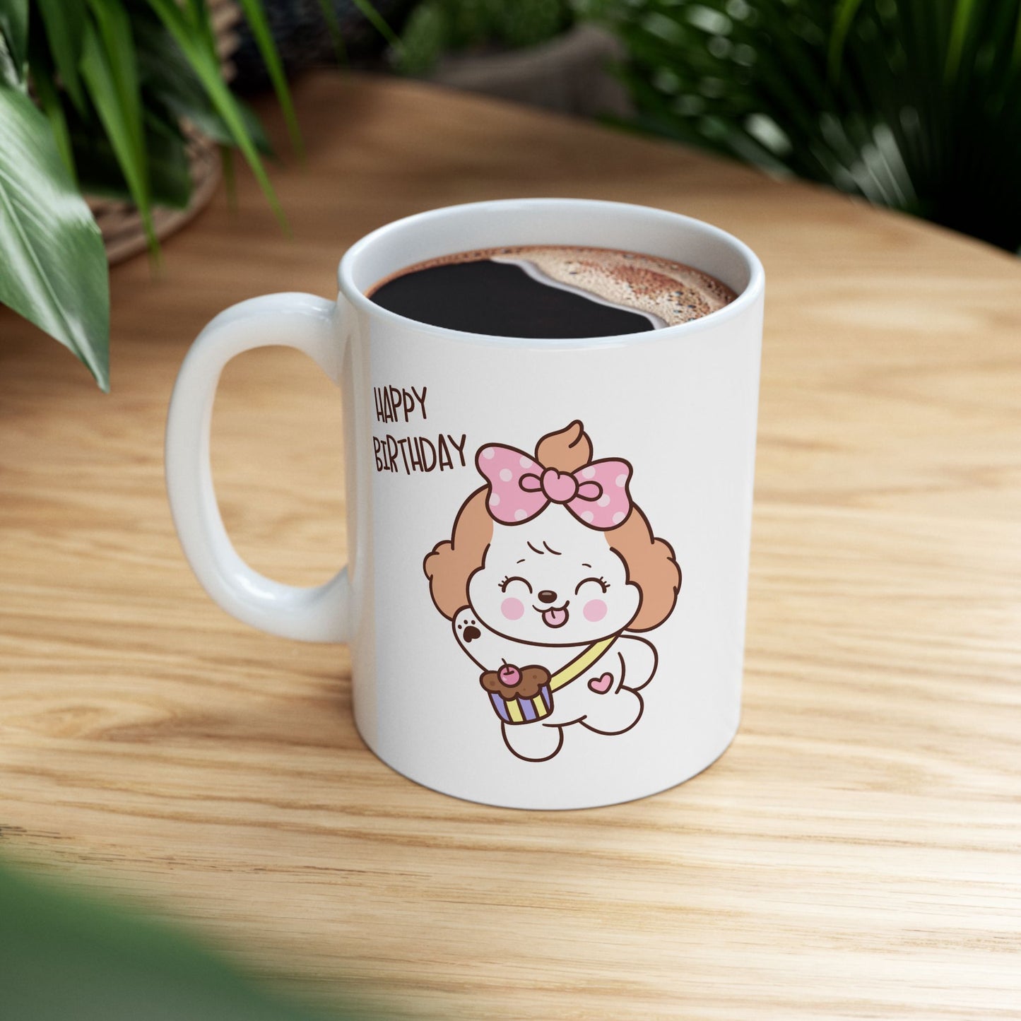 Birthday Mug - Happy Birthday Cute Dog
