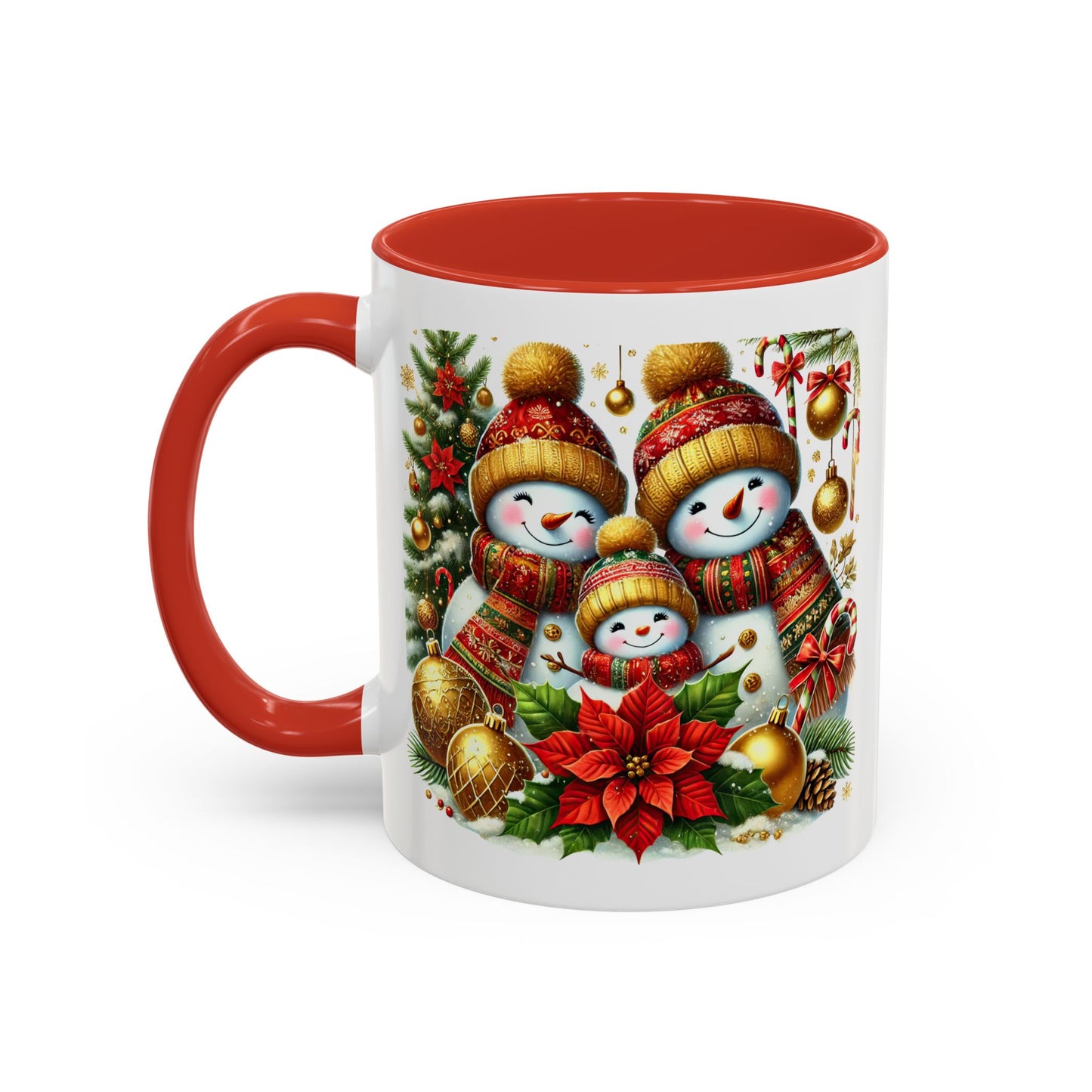 Christmas Mug - Gold Snowman Family 2