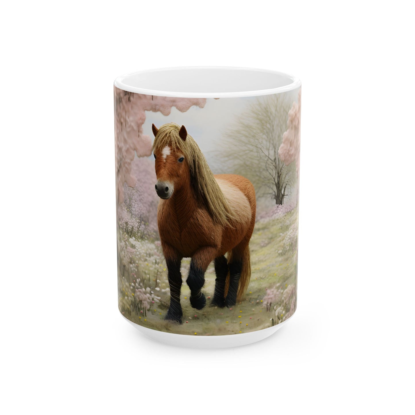 Artistic Mug - Felted Horse 3