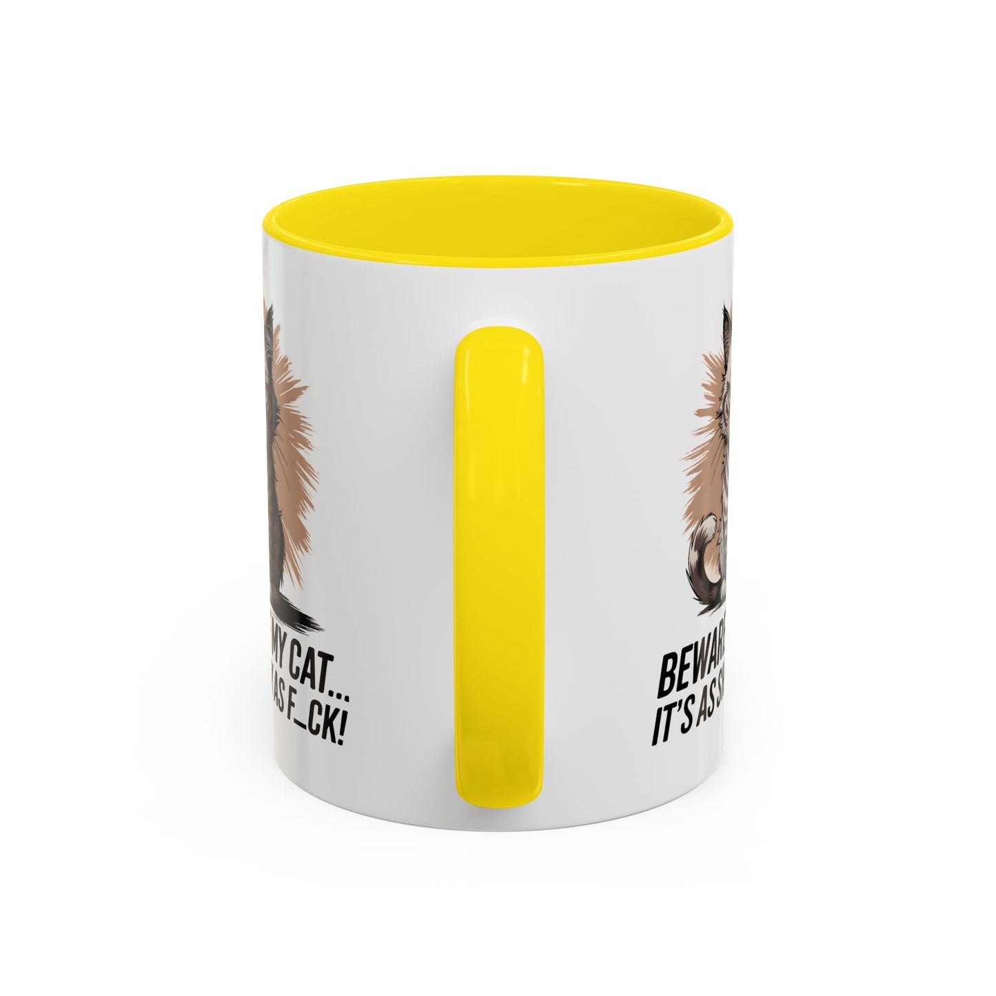 Humor Mug - Beware of My Cat