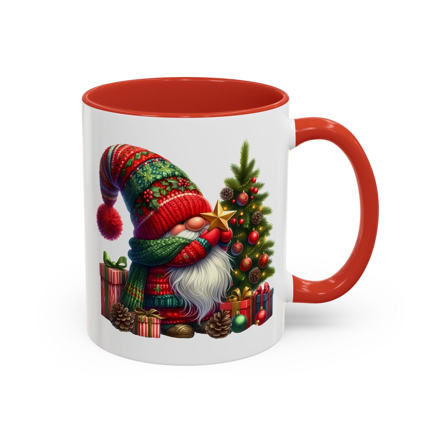Christmas Mug - Gnome with Christmas Tree Star