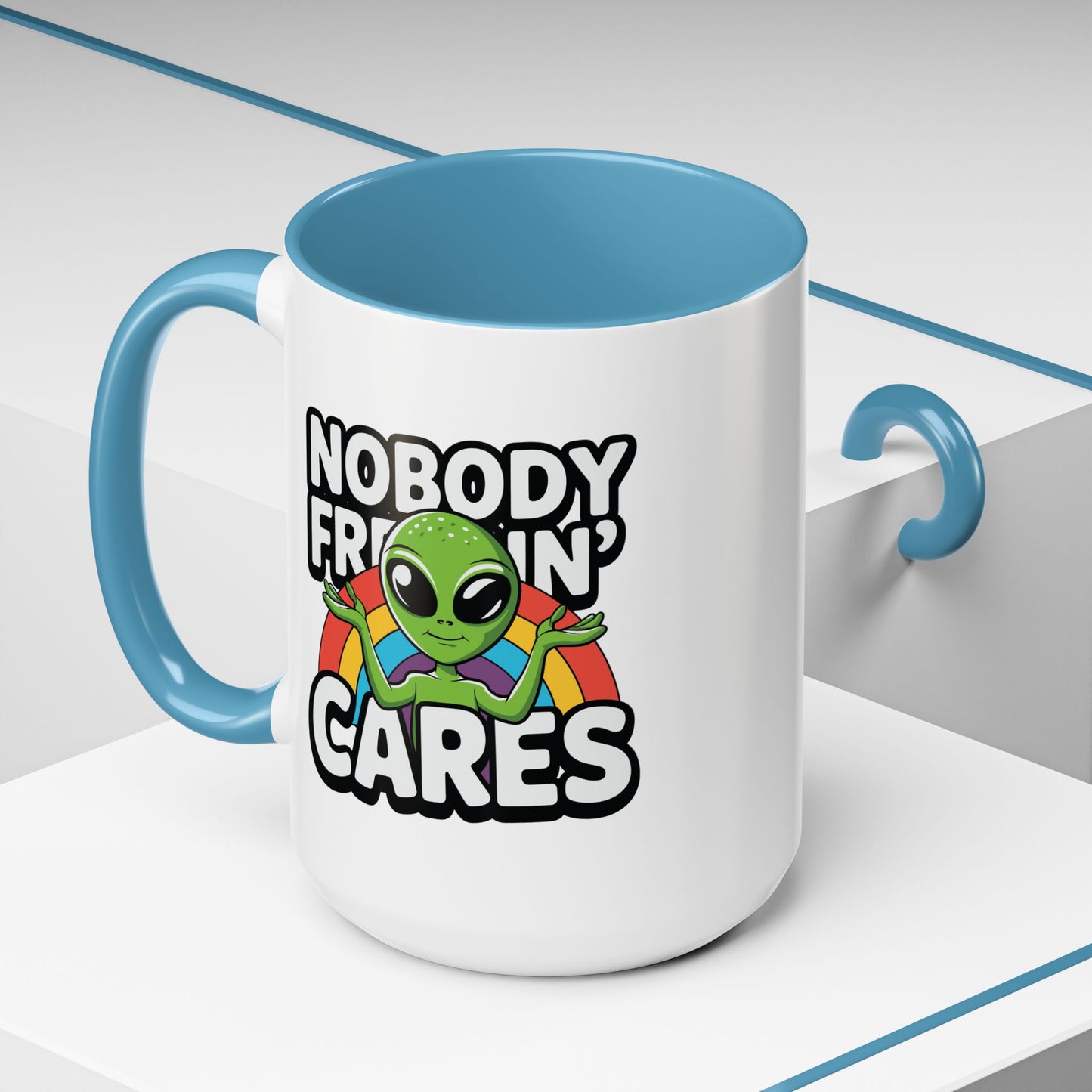 Alien Mug - Nobody Freakin Cares