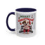 Christmas Mug - Merry Christmas Red Text Puppy Red Top