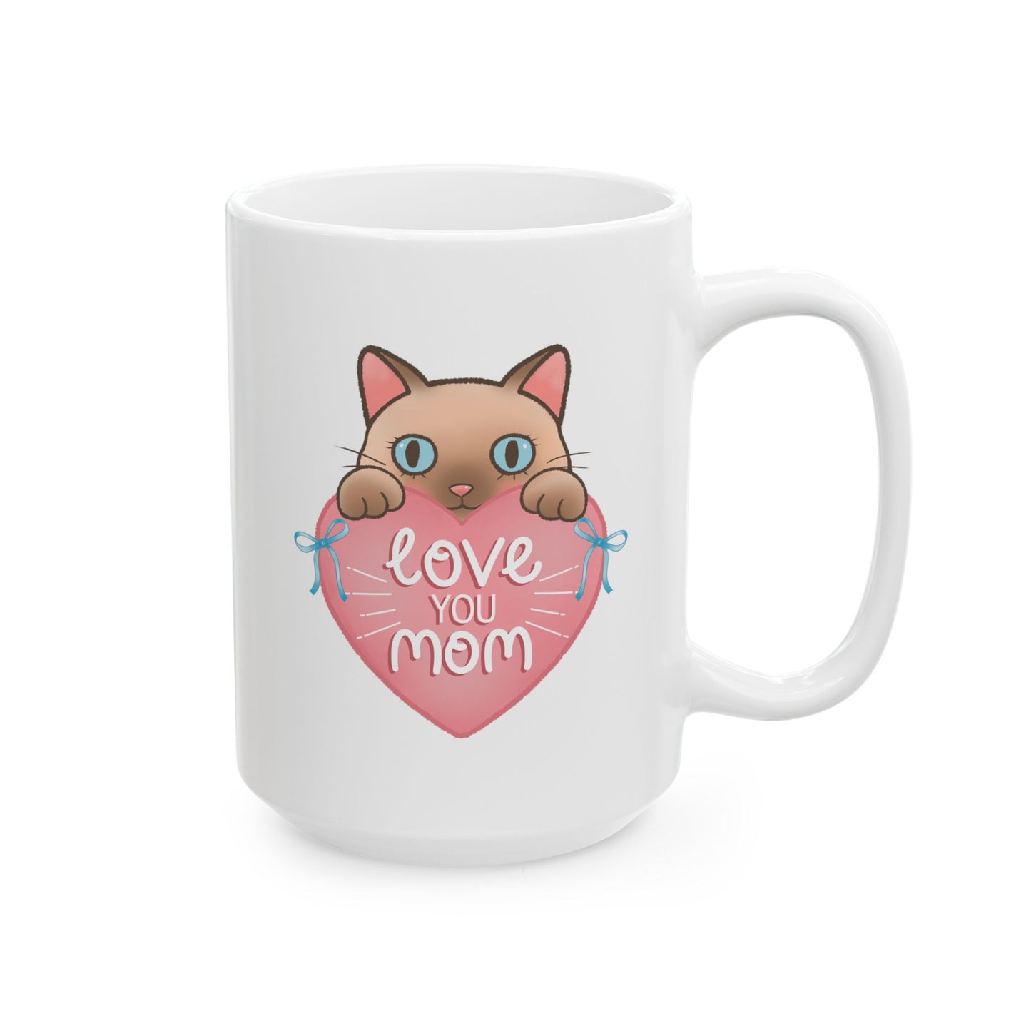 Mother's Day Mug - Love You Mom Cat