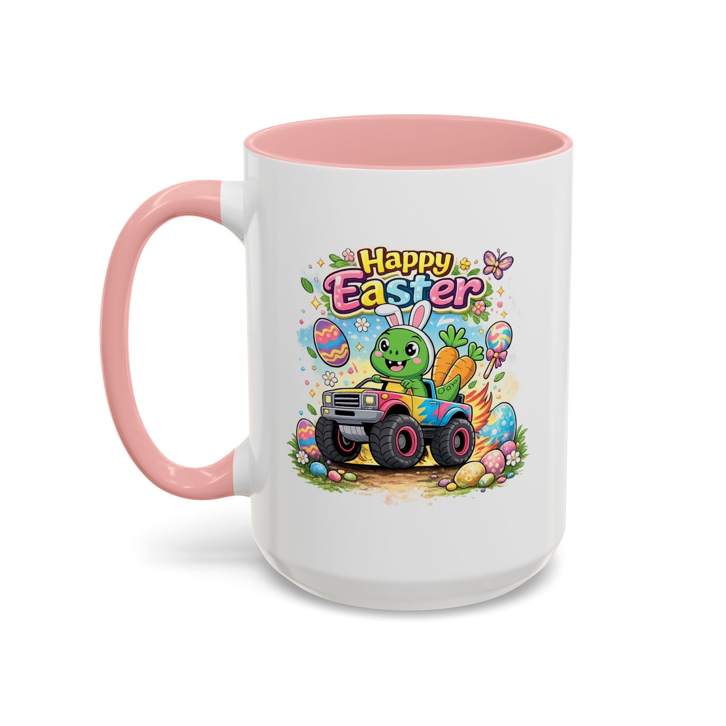 Easter Mug - Dinosaur Monster Truck