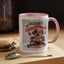 Christmas Mug - Merry Christmas Red Text Puppy Red Top