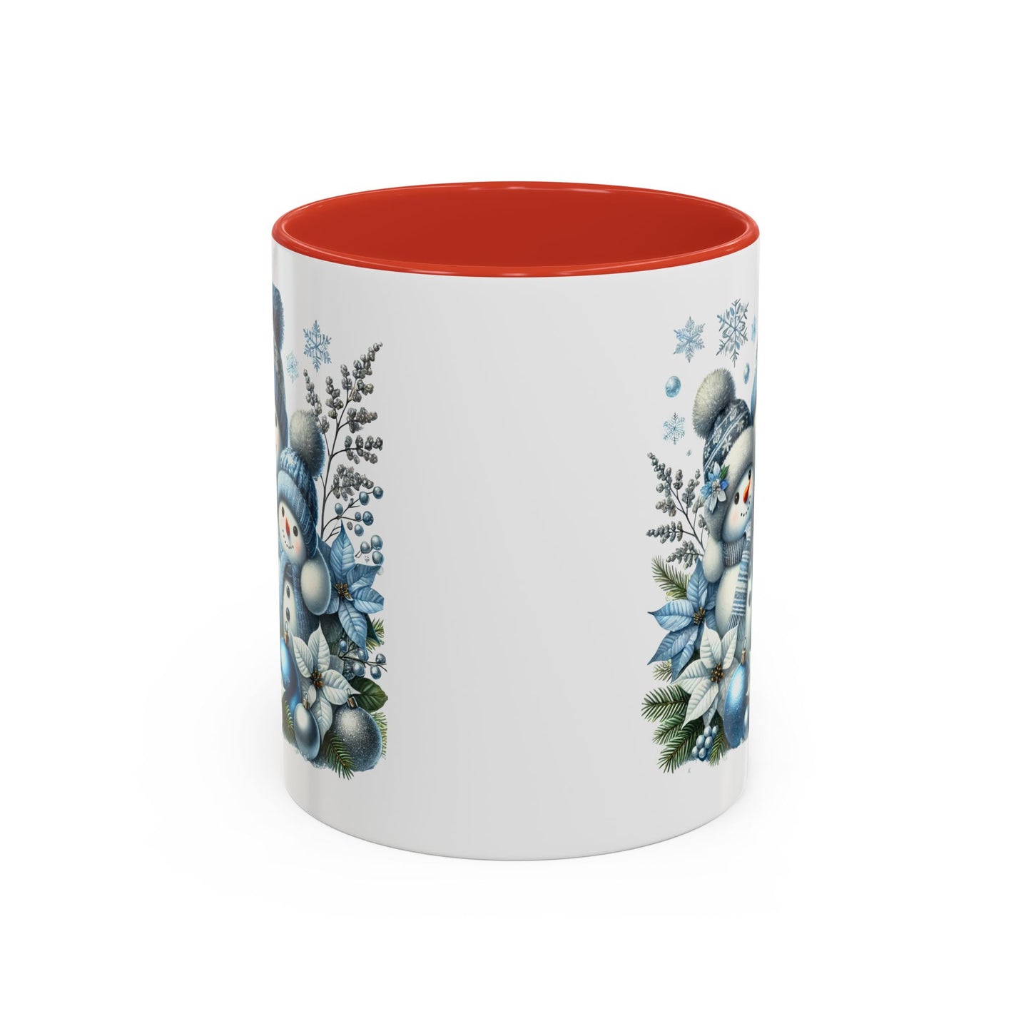 Christmas Mug - Blue Snowman Family