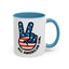 4th of July Mug - All American Girl Peace Sign