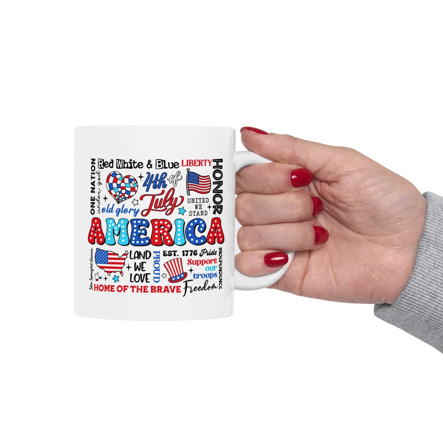 4th of July Mug - Retro America