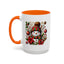 Christmas Mug - Red and Green Snowman
