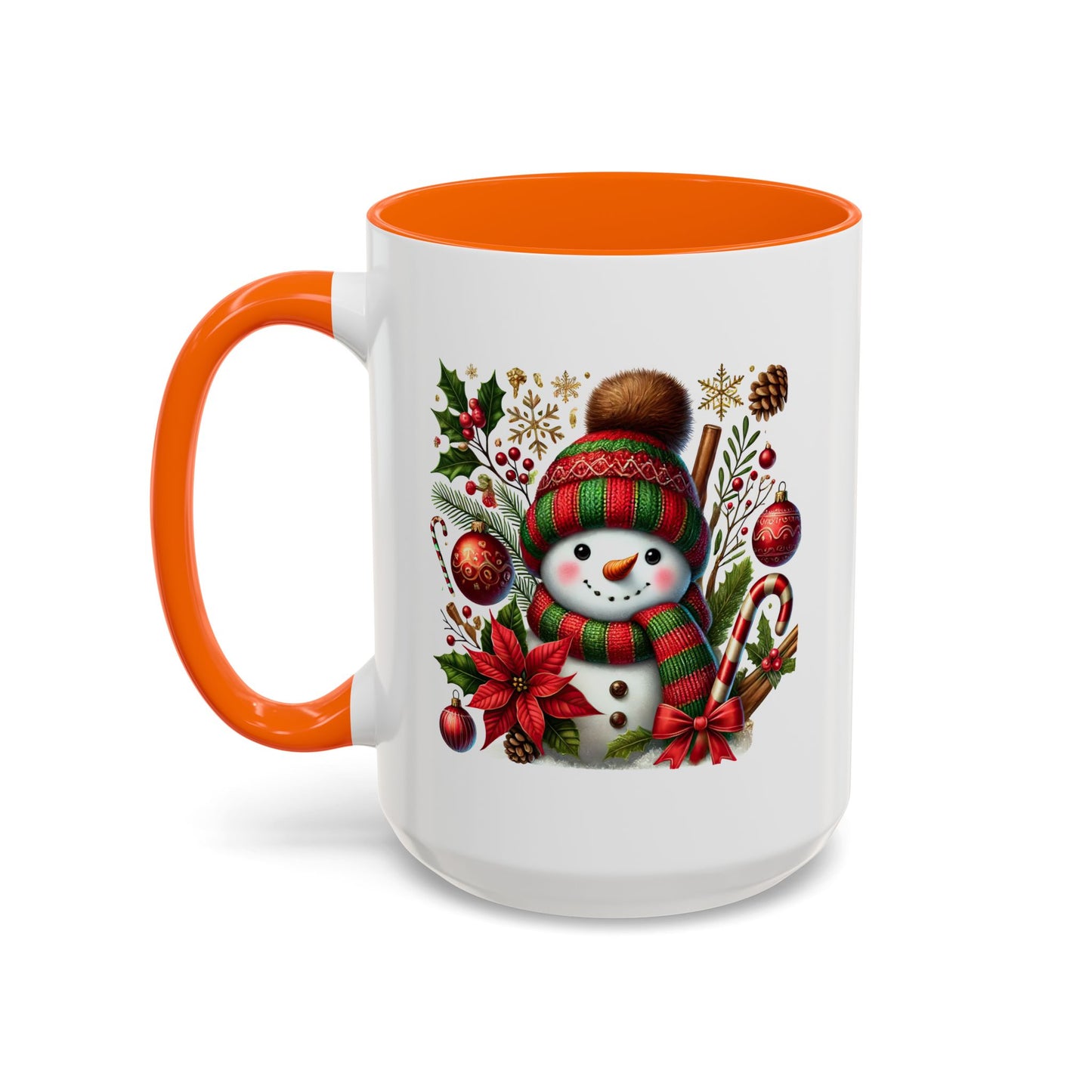 Christmas Mug - Red and Green Snowman