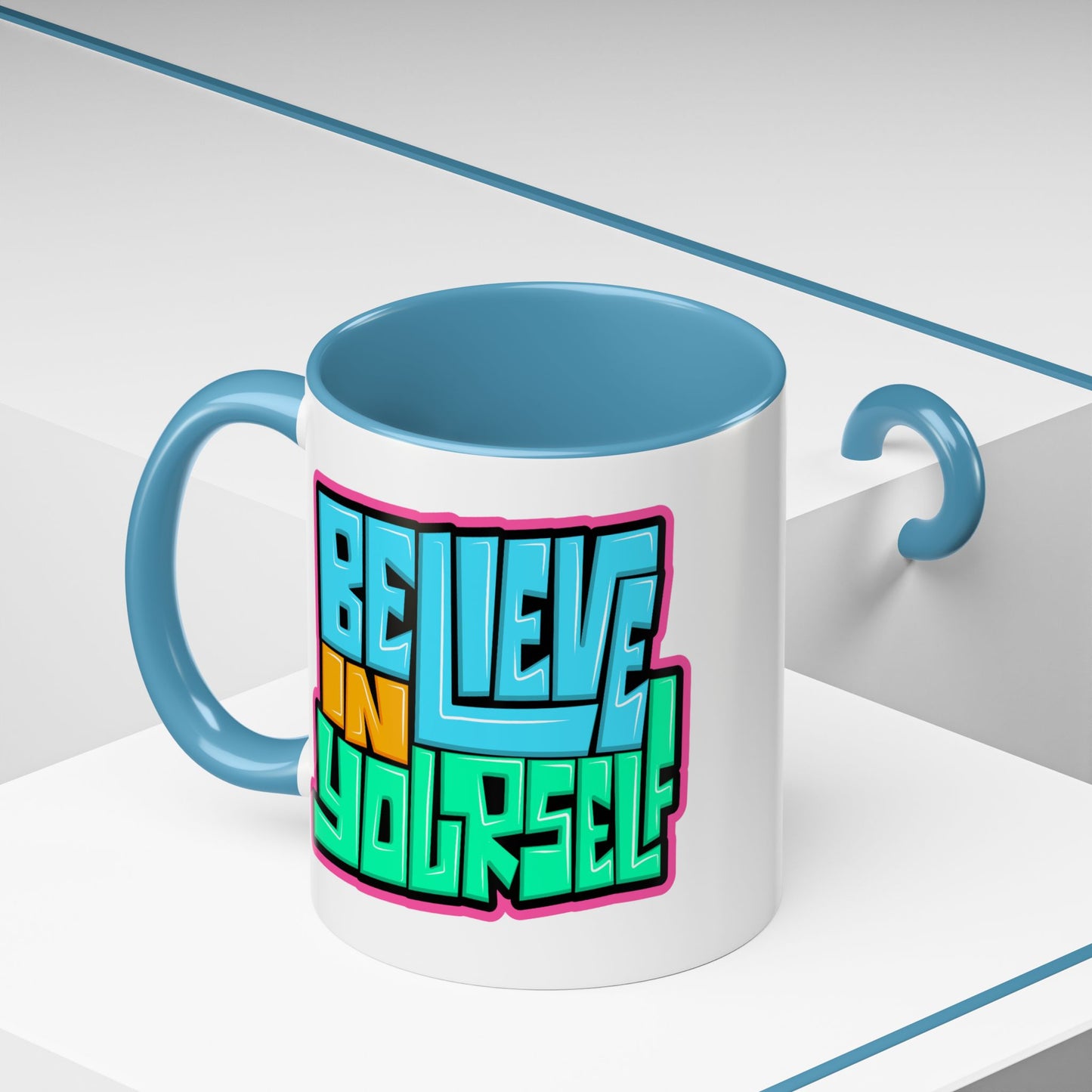 Motivation Mug - Believe In Yourself Graffiti