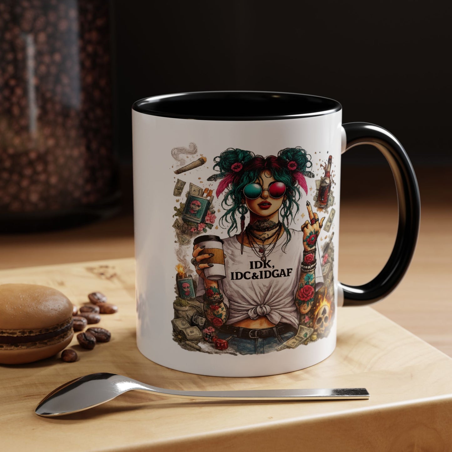 Humor Mug - The IDK IDC & IDGAF