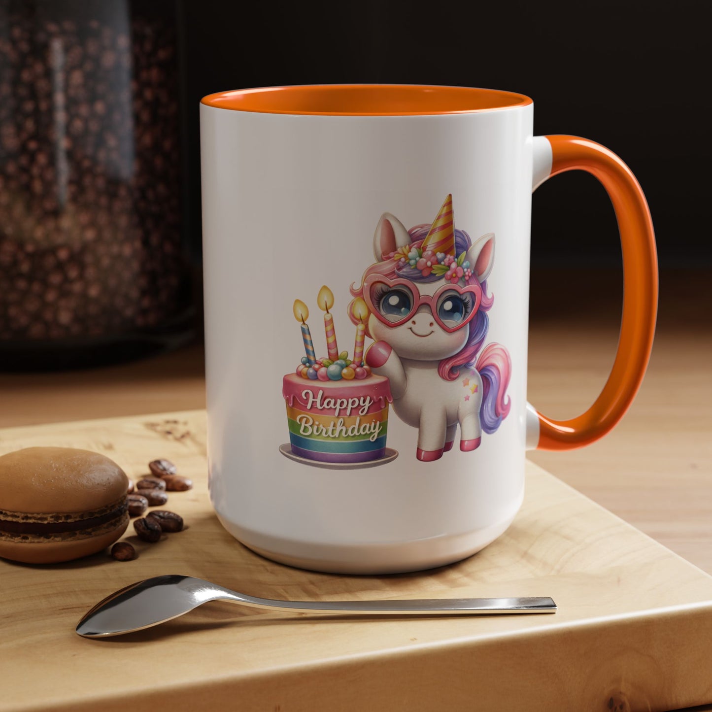 Birthday Mug - Unicorn Candles