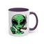 Adult Mug - Green Alien Fuck You Human