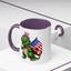 4th of July Mug - T Rex Dinosaur USA Flag