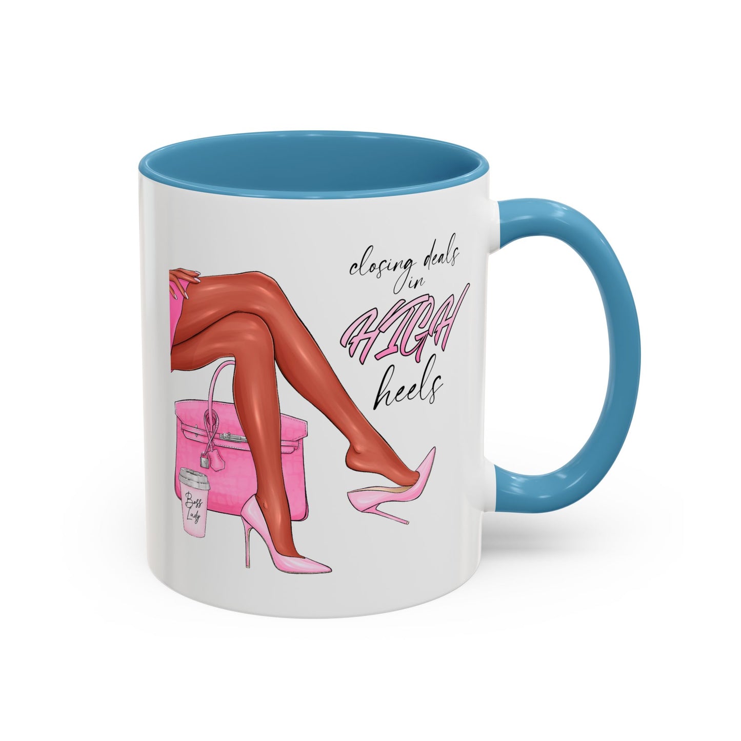Humor Mug - Closing Deals in High Heels