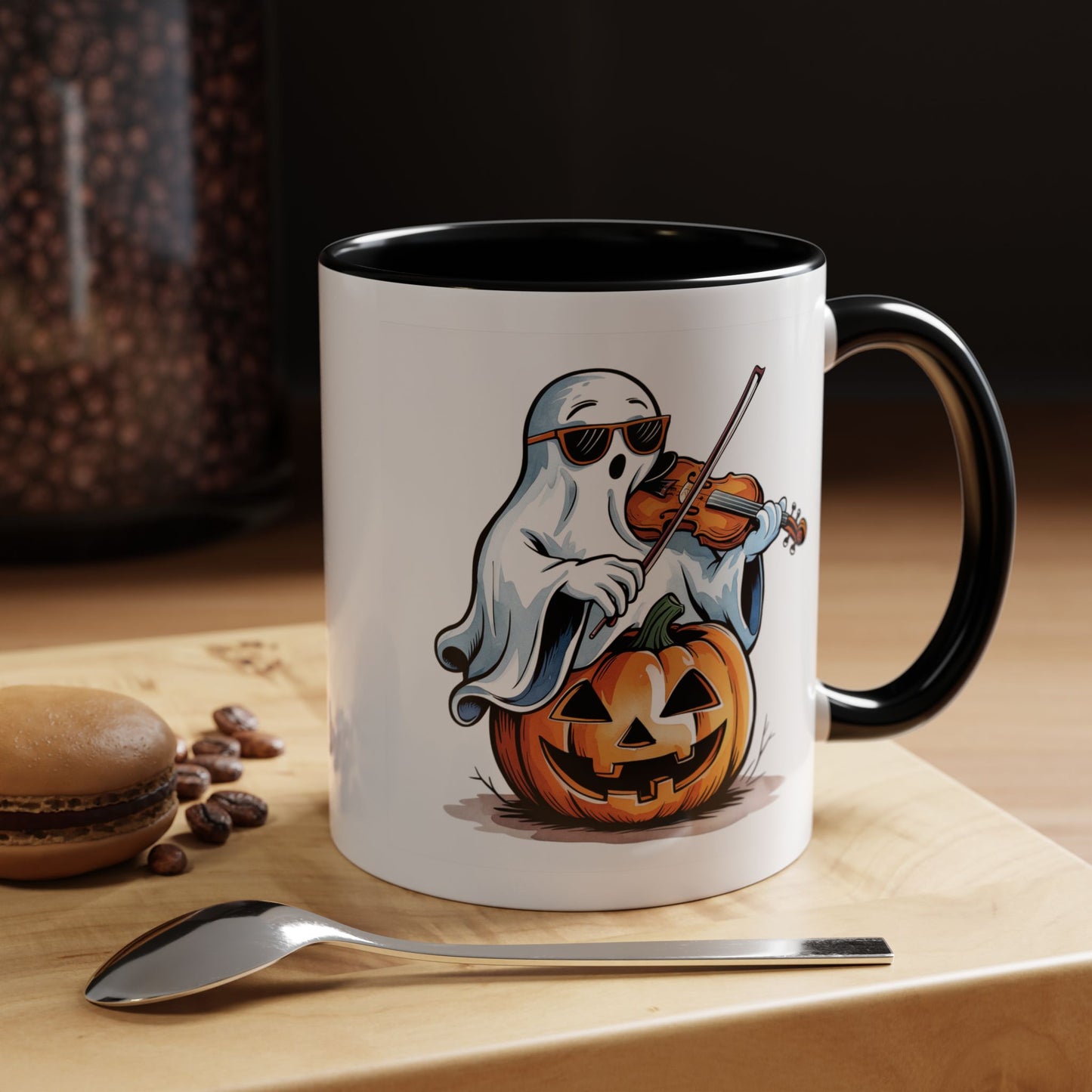 Halloween Mug - Violin Playing Ghost